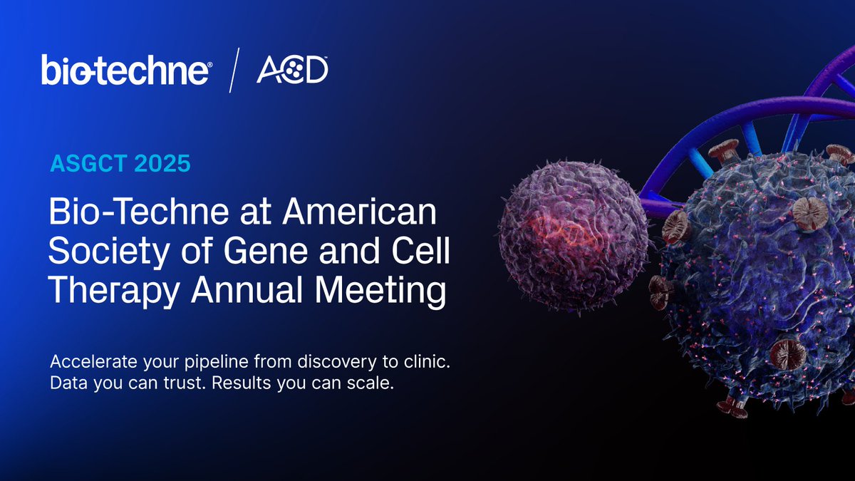Advanced Cell Diag. (@acdbio) on Twitter photo Highlighting #RNAscope "the frontier of pre-clinical and clinical advanced therapeutic development and paves the way for building safe and effective therapies for a multitude of disorders." Kim Kelderman, President & CEO <a href="/biotechne/">Bio-Techne</a>
Read Press Release: investors.bio-techne.com/press-releases… Highlighting #RNAscope "the frontier of pre-clinical and clinical advanced therapeutic development and paves the way for building safe and effective therapies for a multitude of disorders." Kim Kelderman, President & CEO <a href="/biotechne/">Bio-Techne</a>
Read Press Release: investors.bio-techne.com/press-releases…