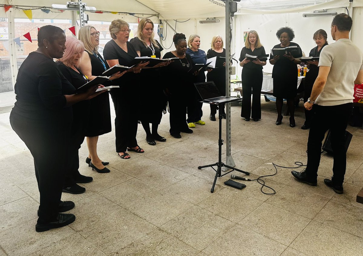The amazing RWT Choir singing at the Nurses day event #IND2025 #Nursesday