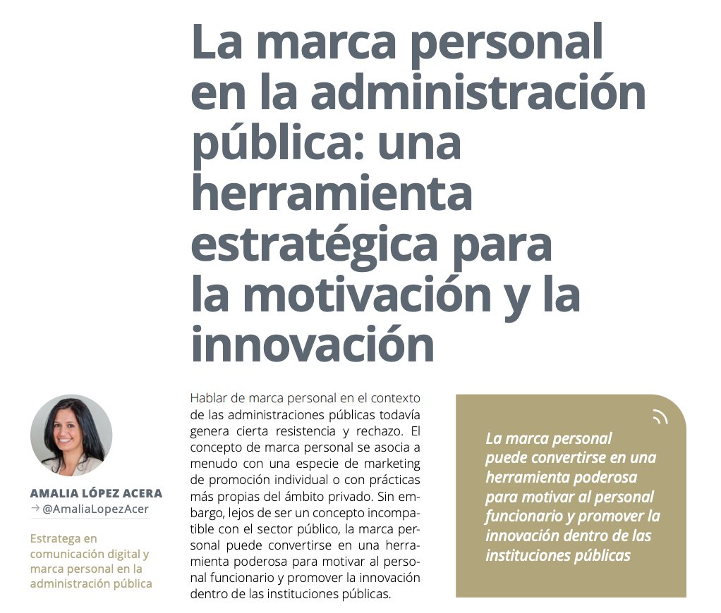 ◼️Gracias a la Revista <a href="/compolitica/">ACOP</a> por contar conmigo en este número sobre #innovación en el sector público para hablar sobre la #MarcaPersonal.

✔️Puedes leerlo aquí compolitica.com/wp-content/upl…

cc <a href="/casamitier/">Carlos Samitier 🇪🇺🇺🇦</a> <a href="/vcrespo03/">Verónica Crespo</a> <a href="/africa_sc/">África Sánchez Carnero</a> <a href="/palomapiqueiras/">Paloma Piqueiras</a>
