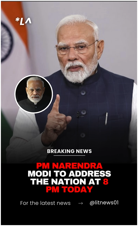 litstudio01's tweet image. “When the nation waits, every second counts.” PM Narendra Modi to address the nation at 8 PM tonight. All eyes on what could be a defining moment.
#PMModi #ModiAt8PM #IndiaAwaits #BreakingNews #ln #litnews