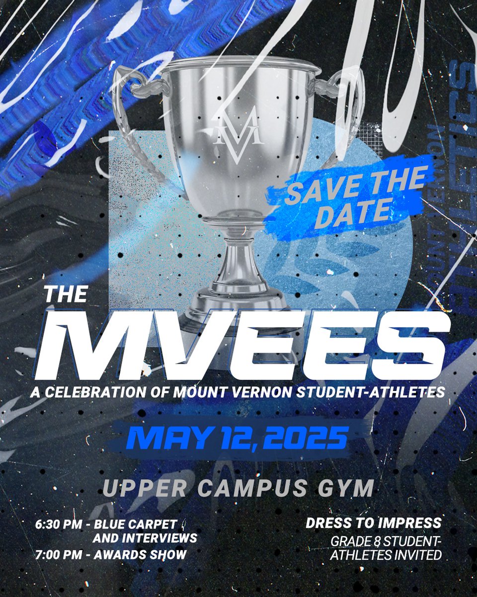 Mount Vernon Athletics (@mv_athletics) on Twitter photo We hope to see you tonight for the 2025 MVEES!
#MVEES #MVathletics #ImAMustang #LetsDoThis <a href="/TheMVSchool/">The Mount Vernon School</a> We hope to see you tonight for the 2025 MVEES!
#MVEES #MVathletics #ImAMustang #LetsDoThis <a href="/TheMVSchool/">The Mount Vernon School</a>