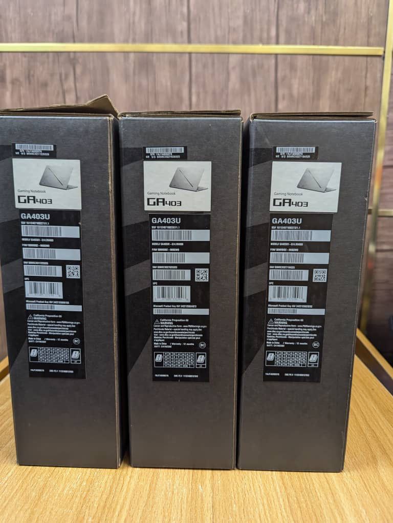 gadgetfreakzng's tweet image. Asus Zephyrus G14 GA403U
16gb ram
1 TB SSD 
AMD Ryzen 9 8945HS
14.0 OLED display 
8gb nvidia rtx 4060 dedicated
 *Price 3.2m*

#simfubara #kuda #okoya