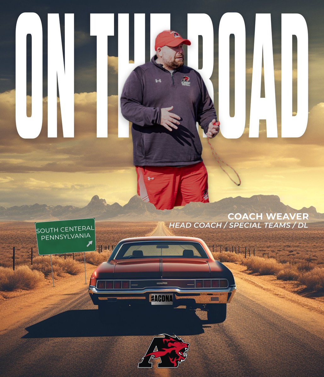 Coach Weaver-Albright College HFC (@coachweaverac) on Twitter photo Excited to hit the road in PA these next two weeks looking for #FutureLions from the 2026 class for <a href="/Albright_FBall/">Albright Football</a>!!
#ACDNA Excited to hit the road in PA these next two weeks looking for #FutureLions from the 2026 class for <a href="/Albright_FBall/">Albright Football</a>!!
#ACDNA