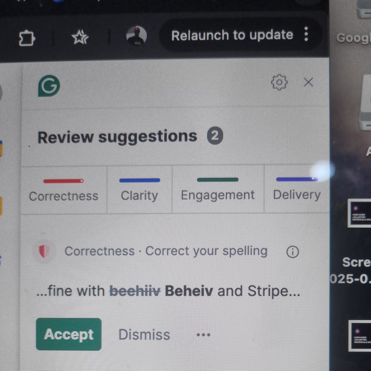 Beheiv = Grammarly