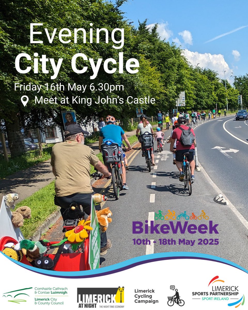 Join us for our #BikeWeek evening cycle around the Three Bridges this Friday at 6:30pm!
