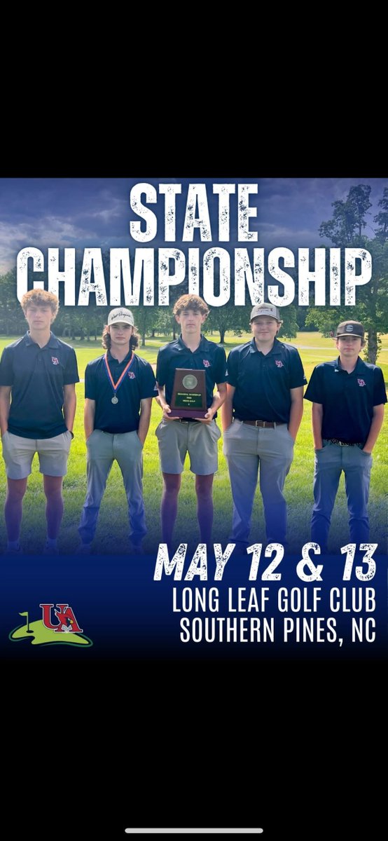 Union Academy Athletics (@uaathletics) on Twitter photo Good Luck to our Men's Golf Team as they complete in the NCHSAA State Championship! <a href="/FrashierJustin/">Justin Frashier</a> <a href="/BrittanyRape/">Brittany Rape</a> <a href="/JZUAHS/">Jim Zorn</a> <a href="/JSuttonSmith/">Jennifer SuttonSmith</a> <a href="/UAcharterschool/">UACharterSchool</a> Good Luck to our Men's Golf Team as they complete in the NCHSAA State Championship! <a href="/FrashierJustin/">Justin Frashier</a> <a href="/BrittanyRape/">Brittany Rape</a> <a href="/JZUAHS/">Jim Zorn</a> <a href="/JSuttonSmith/">Jennifer SuttonSmith</a> <a href="/UAcharterschool/">UACharterSchool</a>