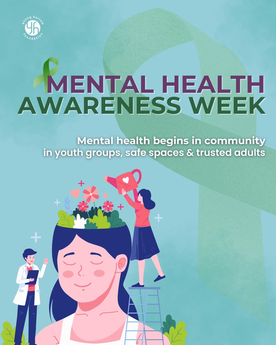 #MentalHealth begins in the community,  in youth groups, safe spaces &amp; trusted adults.

Our Mental Health Hub connects with the right resources.

This #MentalHealthAwarenessWeek, we’re celebrating the power of community.

🔗 youngharrowfoundation.org/harrow-is-here

#ThisIsMyCommunity