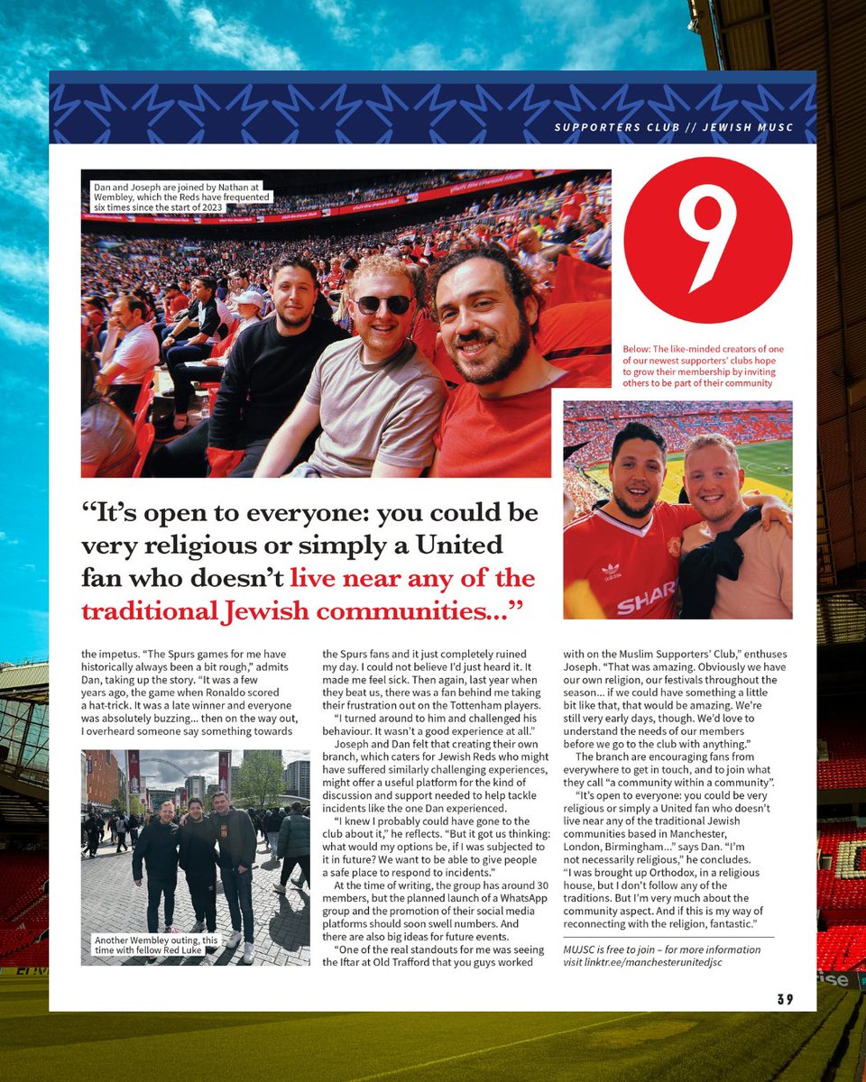 Did anyone spot us in yesterday's programme?

Read our featured interview with Inside United here

#ManchesterUnited #MUJSC #MUFC
