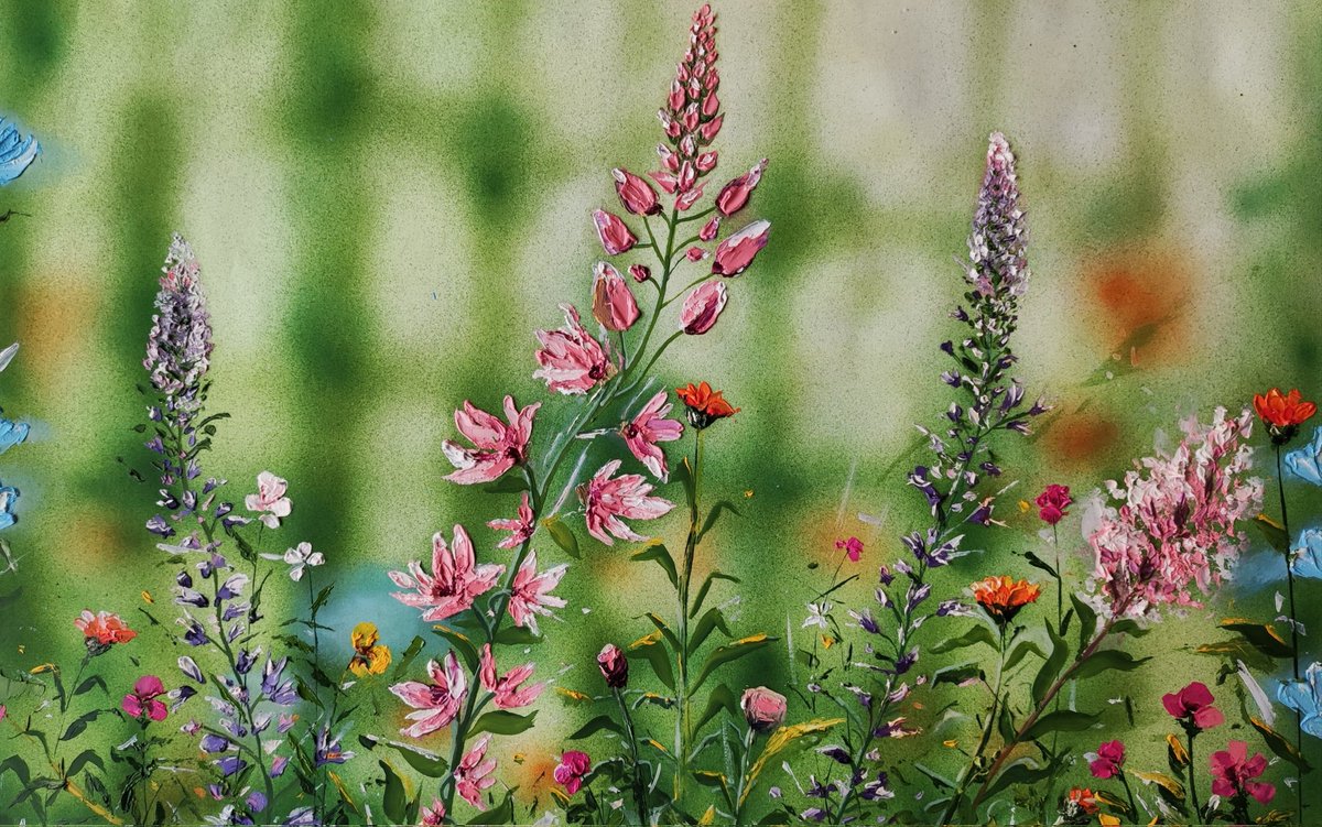 New art🎨 on saatchi ☝️
#nature #Flowers #painting #sale #green #art #painting #saatchiart #virachernetska