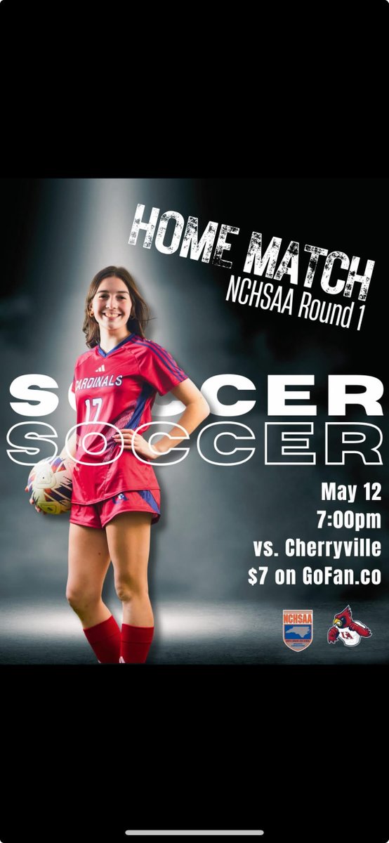 Union Academy Athletics (@uaathletics) on Twitter photo Good Luck to our Women's Soccer Team as they compete at HOME tonight in the 1st Round of the NCHSAA Playoffs!
🎟️gofan.co/event/3609098?…
🕖 7:00pm @ Union Academy Charter School
<a href="/FrashierJustin/">Justin Frashier</a> <a href="/BrittanyRape/">Brittany Rape</a> <a href="/JZUAHS/">Jim Zorn</a> <a href="/JSuttonSmith/">Jennifer SuttonSmith</a> <a href="/UAcharterschool/">UACharterSchool</a> Good Luck to our Women's Soccer Team as they compete at HOME tonight in the 1st Round of the NCHSAA Playoffs!
🎟️gofan.co/event/3609098?…
🕖 7:00pm @ Union Academy Charter School
<a href="/FrashierJustin/">Justin Frashier</a> <a href="/BrittanyRape/">Brittany Rape</a> <a href="/JZUAHS/">Jim Zorn</a> <a href="/JSuttonSmith/">Jennifer SuttonSmith</a> <a href="/UAcharterschool/">UACharterSchool</a>