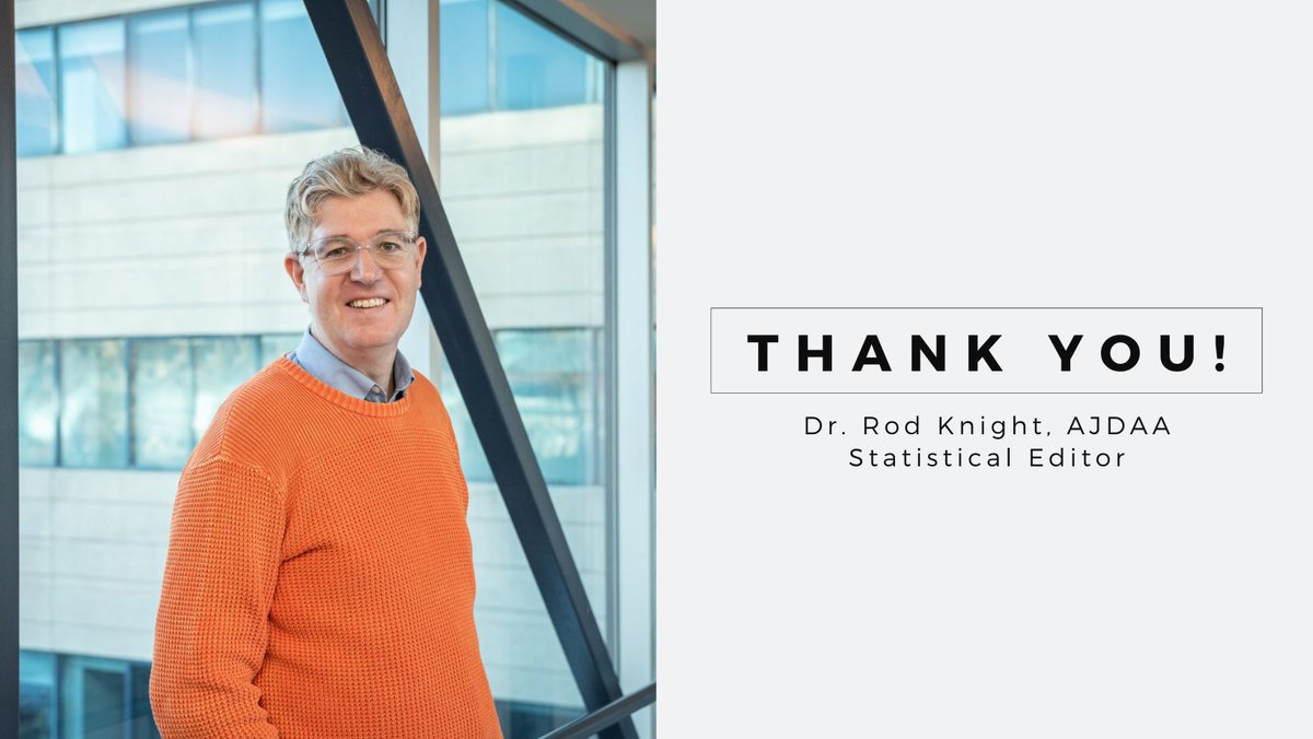 As they transition to a new role outside of the journal, we want to give a huge shoutout to our former statistical editor, Dr. Rod Knight! Your expertise in mixed methods will be sorely missed.
