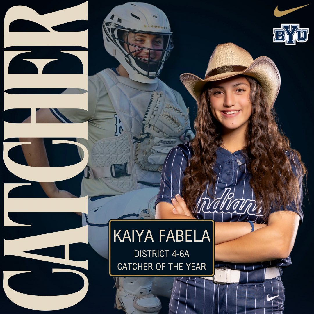 Catcher of the Year
This award belongs to one of the toughest and most selfless leaders we’ve ever had behind the plate. Congrats to Kaiya Fabela on being named District 4-6A Catcher of the Year! #KSB25