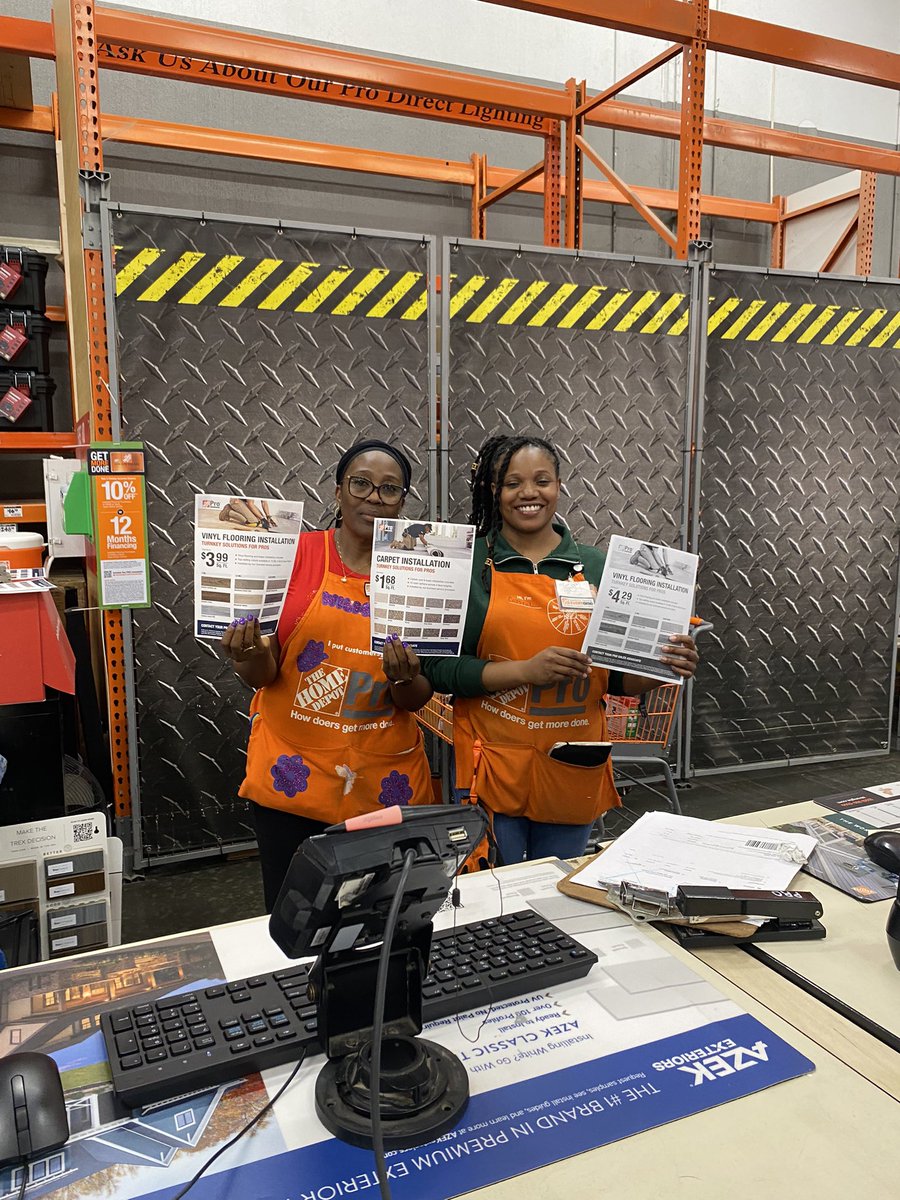 ACS_Shelley (@acs_shelley) on Twitter photo Woot woot ! Store 0160 <a href="/HomeDepot/">The Home Depot</a> Wilma and Crystal in the pro department ready to sell you turnkey solutions on flooring !<a href="/AcsHeidi/">ACS-Heidi</a> <a href="/ACS_flooring/">ACS Commercial & Residential Flooring Specialists</a> <a href="/davescalfani/">David Scalfani</a> <a href="/Matt_Virnig/">Matt Virnig</a> <a href="/FDS_MarcialRod/">Marcial Rodriguez</a> <a href="/edcampoutlookc1/">ed-camp@outlook.com</a> @AcsHeidi Woot woot ! Store 0160 <a href="/HomeDepot/">The Home Depot</a> Wilma and Crystal in the pro department ready to sell you turnkey solutions on flooring !<a href="/AcsHeidi/">ACS-Heidi</a> <a href="/ACS_flooring/">ACS Commercial & Residential Flooring Specialists</a> <a href="/davescalfani/">David Scalfani</a> <a href="/Matt_Virnig/">Matt Virnig</a> <a href="/FDS_MarcialRod/">Marcial Rodriguez</a> <a href="/edcampoutlookc1/">ed-camp@outlook.com</a> @AcsHeidi