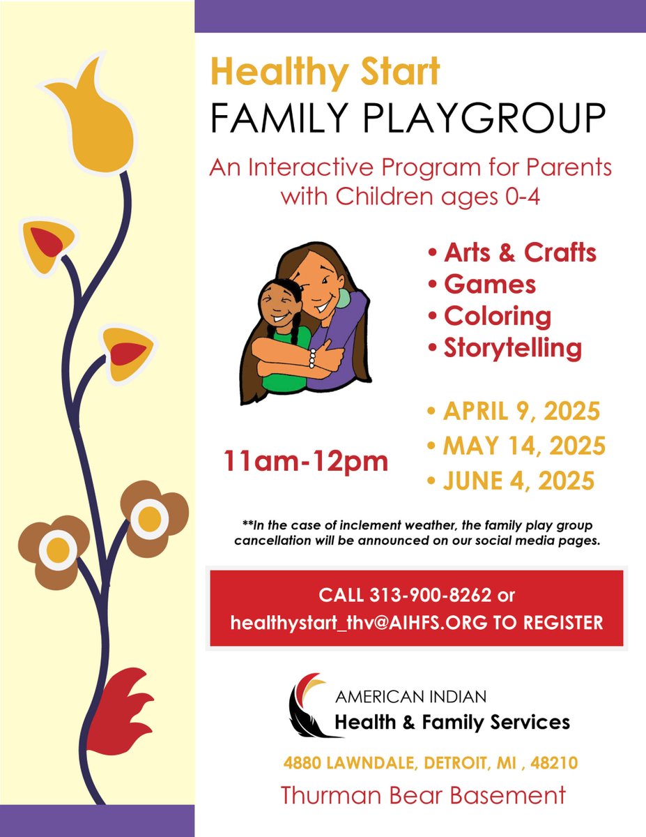 AIHFS_Detroit's tweet image. Don't forget this week is Family Playgroup! See you Wednesday.
