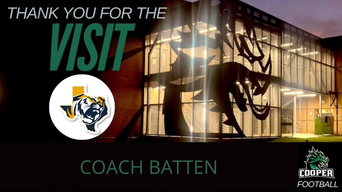 Thank you, Coach Batten, for taking the time to visit and check out our JCS football players — we appreciate your support! 🏈 #JCSFootball