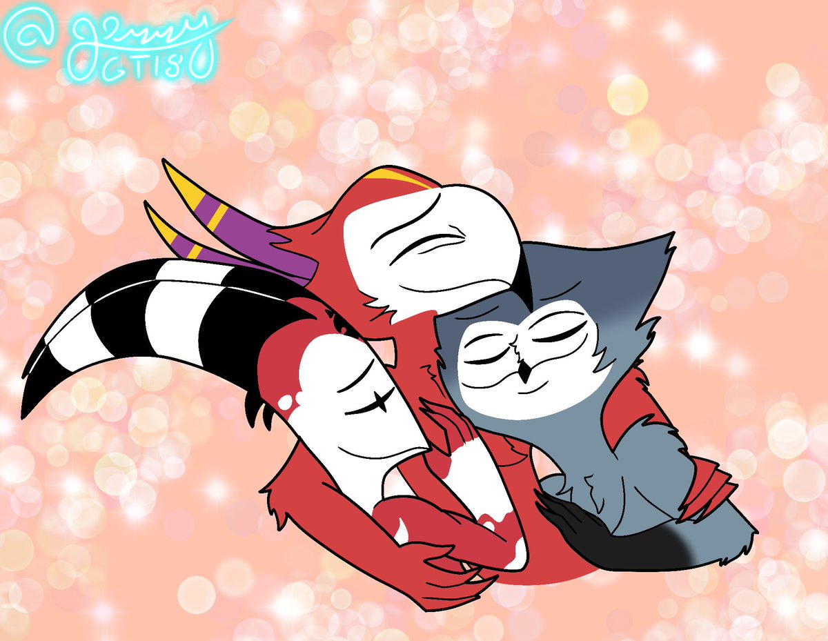 JerryGT18's tweet photo. I love this trio so much
#HelluvaBossFanart #Stolitzago #Stolas #Blitz #Vassago https://t.co/mHsZbgPSVB