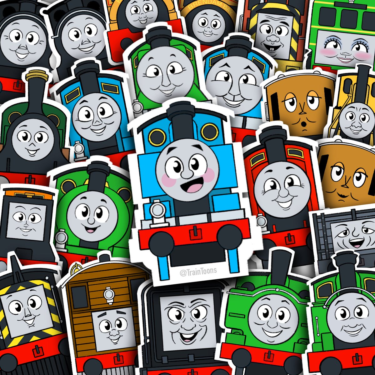 TrainToons (@traintoons) on Twitter photo Happy 80th Anniversary to <a href="/ThomasFriends/">Thomas & Friends</a> ! 🎂
I thought a sticker-bomb design featuring Classic Series characters would be a fun way to celebrate :)
Here’s to many more years (and many more friends to come!) 🚂 🛤️ Happy 80th Anniversary to <a href="/ThomasFriends/">Thomas & Friends</a> ! 🎂
I thought a sticker-bomb design featuring Classic Series characters would be a fun way to celebrate :)
Here’s to many more years (and many more friends to come!) 🚂 🛤️