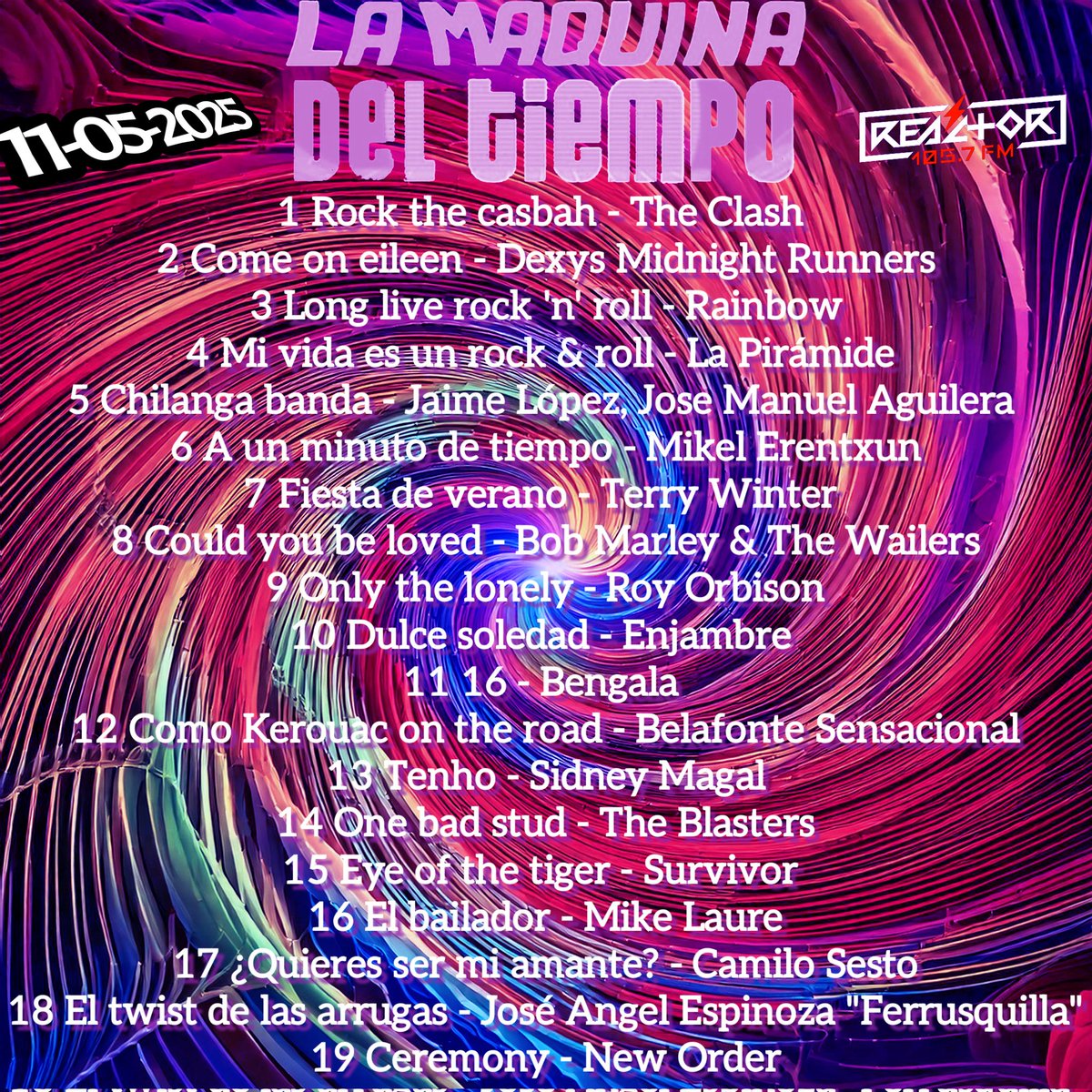 La Máquina del Tiempo de Reactor 105.7 FM (@lamaquina105) on Twitter photo Les dejamos el viaje musical de la tarde de ayer. <a href="/RockJinete/">Jinete Rock</a> <a href="/elomar_ze/">Omar Salazar</a> <a href="/PacoMemoRock/">Paco Memo Rock</a> Les dejamos el viaje musical de la tarde de ayer. <a href="/RockJinete/">Jinete Rock</a> <a href="/elomar_ze/">Omar Salazar</a> <a href="/PacoMemoRock/">Paco Memo Rock</a>
