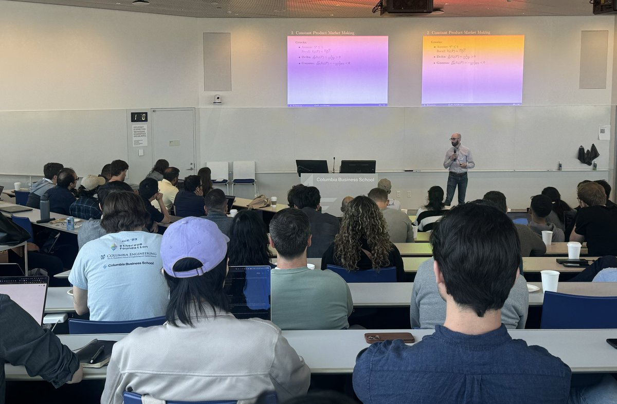 thelatestindefi's tweet image. 🌟 Session number 1 is complete!
→ DeFi Arbitrage in Hedged Liquidity Tokens
@FictionomicsSIT
→ No Fish Is Too Big for Flash Boys! by @EtherCS
→ Dynamic Geometric Mean Market Makers by TLDR Fellow Adam Bouabda