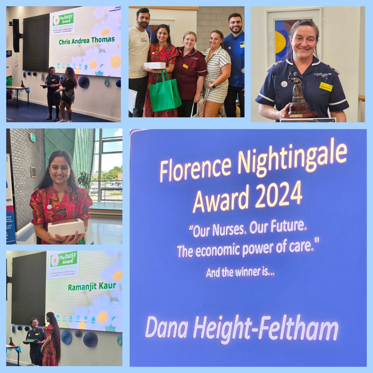 Happy Nurses Day from Team Surgery! Hugely successful day! Chris Andrea Thomas (DSU) and Ramanjit Kaur (22s) won Daisy awards and Dana Height Felton won the prestigious Florence Nightingale Award. Brilliant presentation from Nikki Lewin too <a href="/rreece75/">Rachel Reece</a> <a href="/Nik_Lewin/">Nikki Lewin</a> <a href="/nhsuhcw/">UHCW NHS Trust</a>
