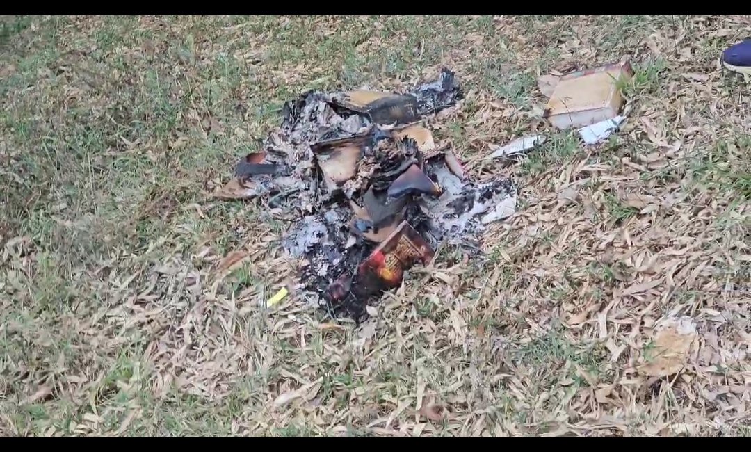 Hatred at its highest peak, Islamic books are burnt today by hate mongers in #Belagavi what else is required to take stringent actions against them? 
<a href="/COPBELAGAVI/">Commissioner of Police Belagavi City</a> <a href="/CMofKarnataka/">CM of Karnataka</a> <a href="/SPBelagavi/">K Ramarajan IPS, SP Belagavi</a> <a href="/allaboutbelgaum/">All About Belgaum | Belagavi News</a> #islamophobie 

#ceasefire at #Border, and fire within!