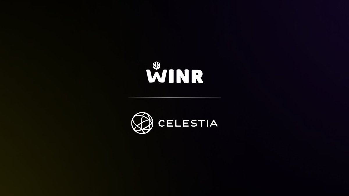 WINR is now live on @Celestia

With Celestia's scalable data availability layer, we're unlocking a truly trustless, fully onchain casino experience for both developers and players.