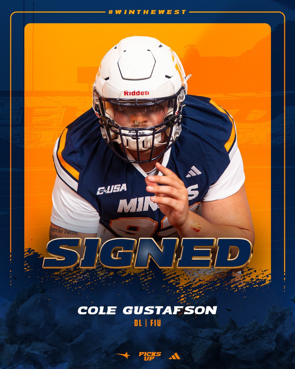 UTEP Football (@utepfb) on Twitter photo 𝗢𝗙𝗙𝗜𝗖𝗜𝗔𝗟 ✍️
Welcome to the Sun City, Cole Gustafson
#PicksUp | #WinTheWest <a href="/gus__2003/">Cole Riley Gustafson</a> 𝗢𝗙𝗙𝗜𝗖𝗜𝗔𝗟 ✍️
Welcome to the Sun City, Cole Gustafson
#PicksUp | #WinTheWest <a href="/gus__2003/">Cole Riley Gustafson</a>