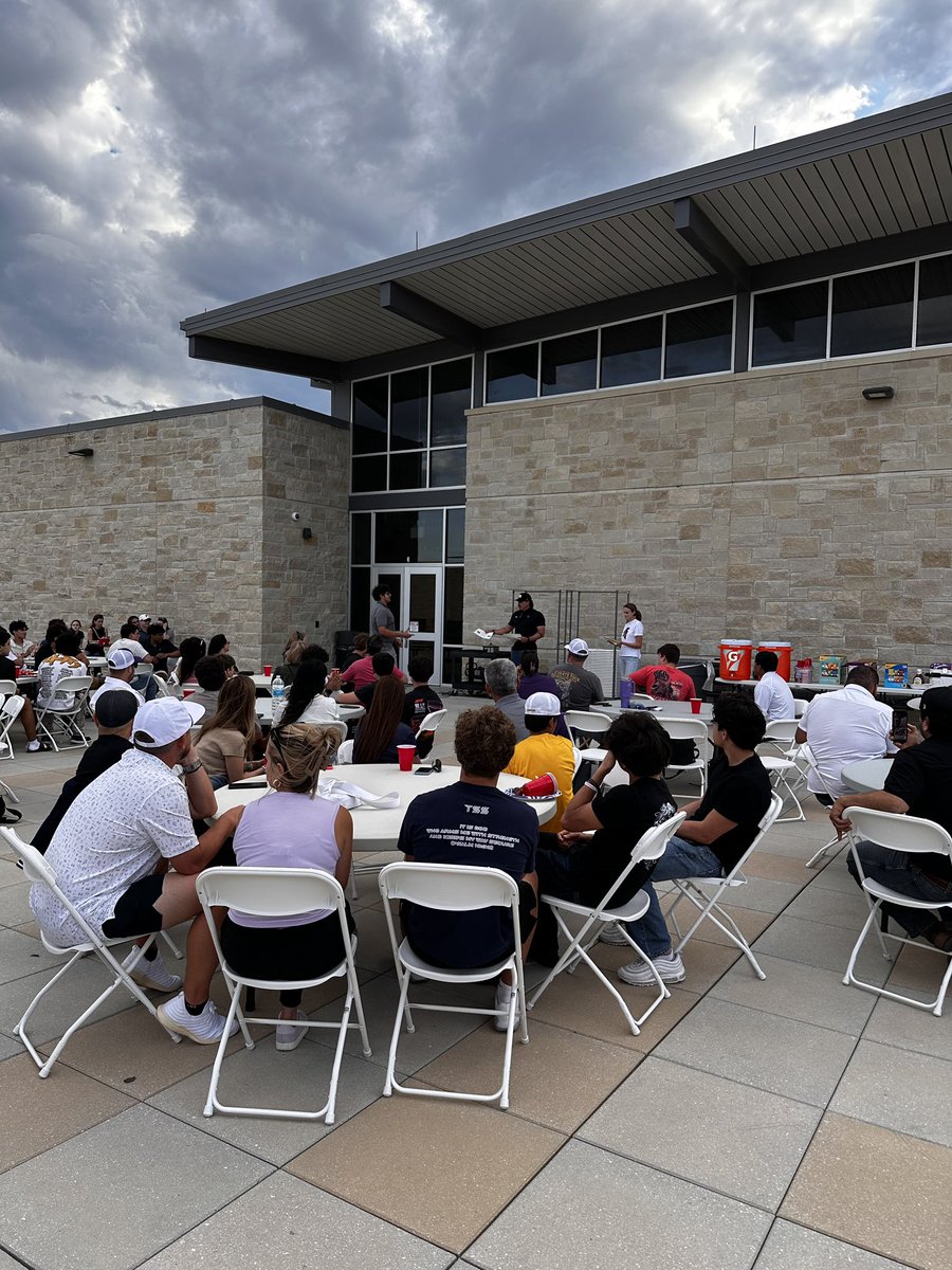 Kept it easy. It was beautiful weather and great BBQ. Thanks to everyone who helped the banquet be successful.