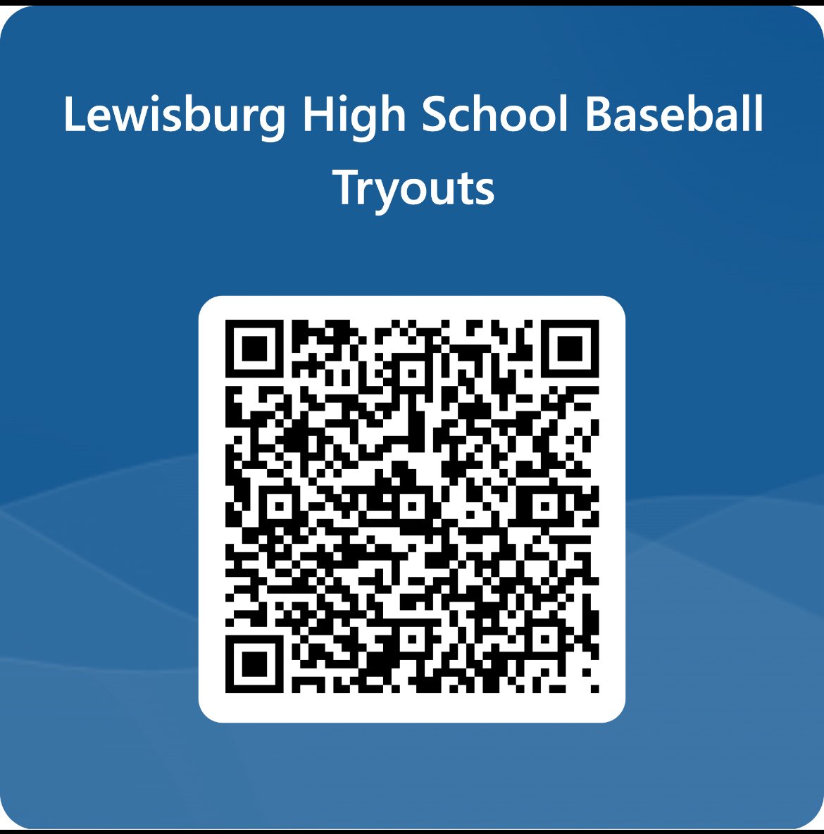 LHS Baseball (@theburgbball) on Twitter photo โผ๏ธTryoutsโผ๏ธ
โขMonday, May 19
โขCurrent 7th-11th grade students
โขScan the QR code to sign up
Email Coach Scholl with any questions
tyler.scholl@dcsms.org
<a href="/TheBurgSports/">LHS Athletics</a>
#bluecollar โผ๏ธTryoutsโผ๏ธ
โขMonday, May 19
โขCurrent 7th-11th grade students
โขScan the QR code to sign up
Email Coach Scholl with any questions
tyler.scholl@dcsms.org
<a href="/TheBurgSports/">LHS Athletics</a>
#bluecollar