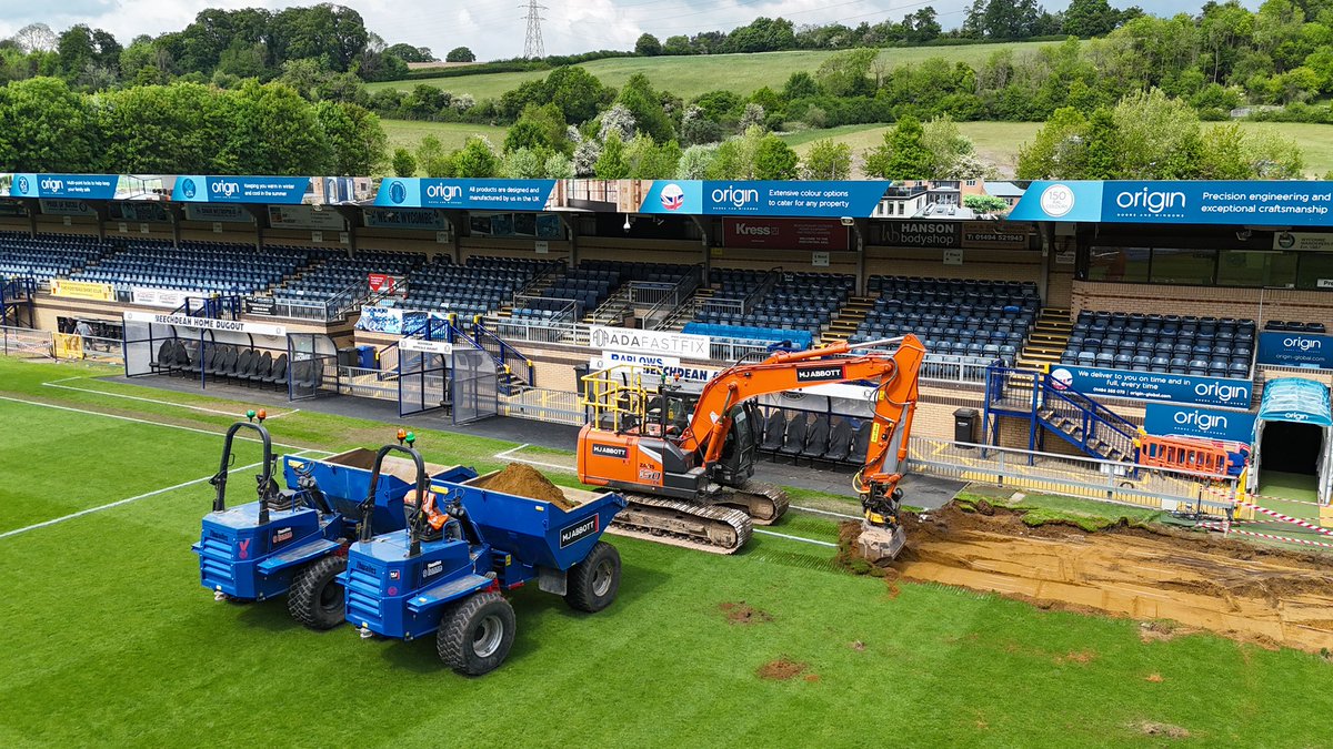 Nathan George (@nath135) on Twitter photo Go go go at Adam’s Park…
Lots of processes to be carried out in the next 4 weeks, for total pitch reconstruction… <a href="/MJAbbottLtd/">MJ Abbott Ltd</a> <a href="/PremierPitches/">Premier Pitches</a> <a href="/SISPitches/">SIS Pitches</a> <a href="/turftonics/">Turftonics Ltd</a> <a href="/wwfcofficial/">Wycombe Wanderers</a> <a href="/OBISports1/">OBI Sports</a> Go go go at Adam’s Park…
Lots of processes to be carried out in the next 4 weeks, for total pitch reconstruction… <a href="/MJAbbottLtd/">MJ Abbott Ltd</a> <a href="/PremierPitches/">Premier Pitches</a> <a href="/SISPitches/">SIS Pitches</a> <a href="/turftonics/">Turftonics Ltd</a> <a href="/wwfcofficial/">Wycombe Wanderers</a> <a href="/OBISports1/">OBI Sports</a>