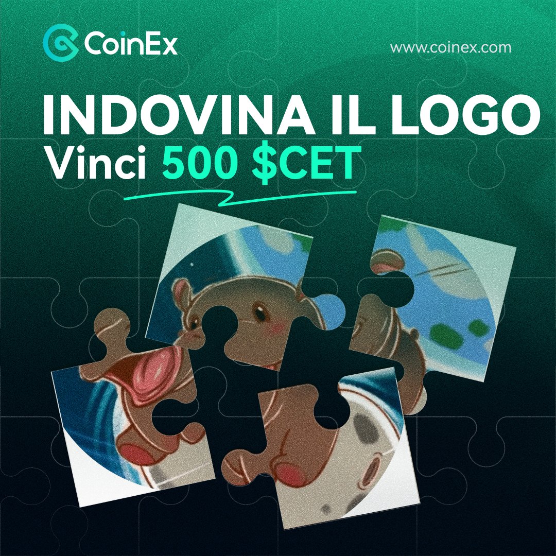 🧩 Indovina il logo e vinci!

Riconosci questo logo frammentato? 👀
Scrivi la tua risposta nei commenti! ⬇️

🎁 In palio 500 $CET:
2 vincitori scelti casualmente tra chi risponde correttamente si divideranno il premio !

⏳ Hai tempo fino a venerdì 16 maggio!

#CoinEx