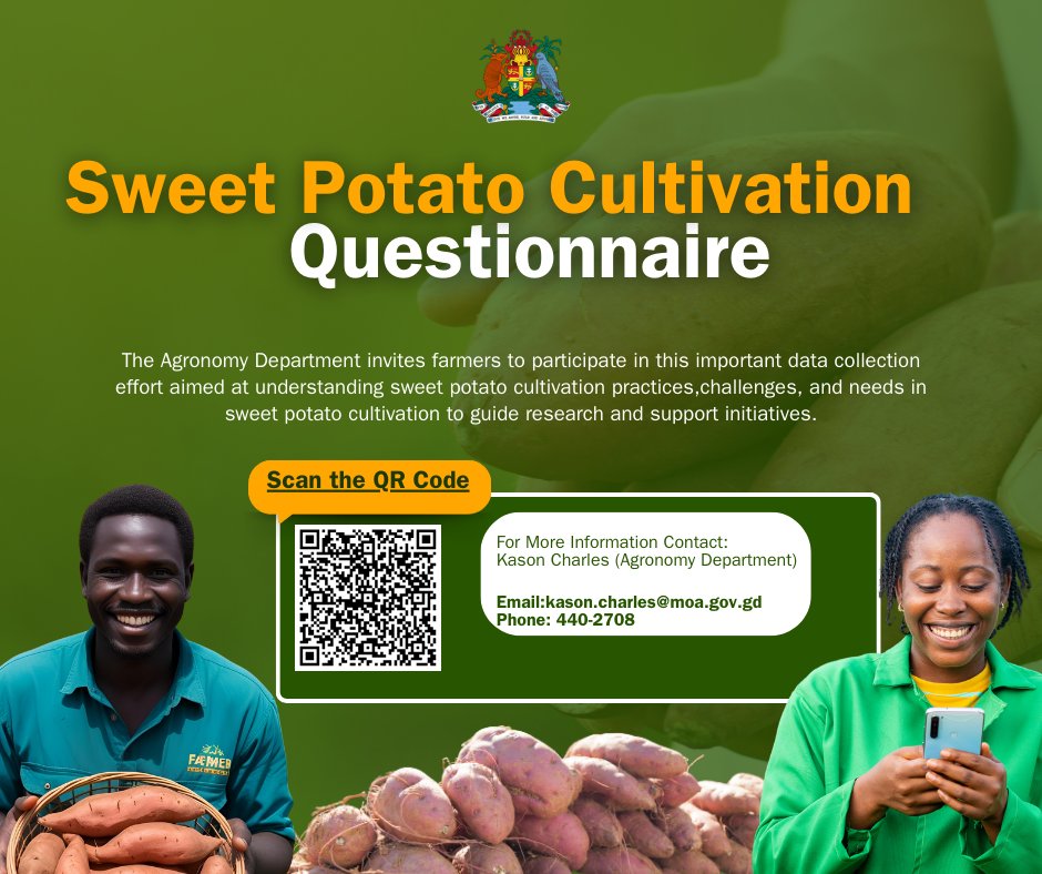 The Agronomy Department is conducting an important survey to understand your farming practices, challenges, and needs. 

Want to participate? Visit🔗rb.gy/5i2qnd