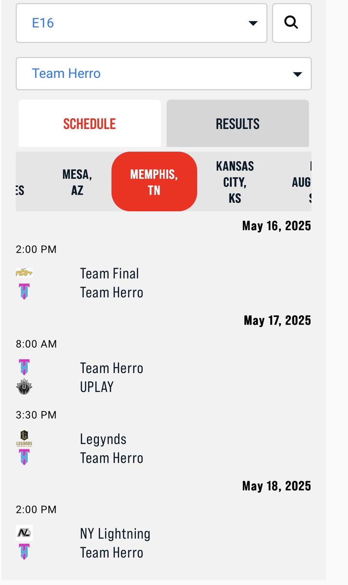 Memphis EYBL Live Period Schedule this weekend
#TeamHerro16u