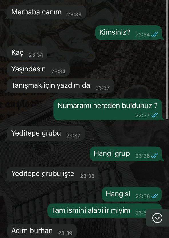 Tacizci Burhan Demirkan'ı Teşhir Ediyoruz!

Yeditepeli sıra arkadaşlarımızı Whatsapp'tan farklı numaralarla tacize maruz bırakan, tehdit eden Burhan Demirkan'ı teşhir ediyoruz.

Tacizcilerden ve onları cesaretlendirenlerden hesap soracağız!