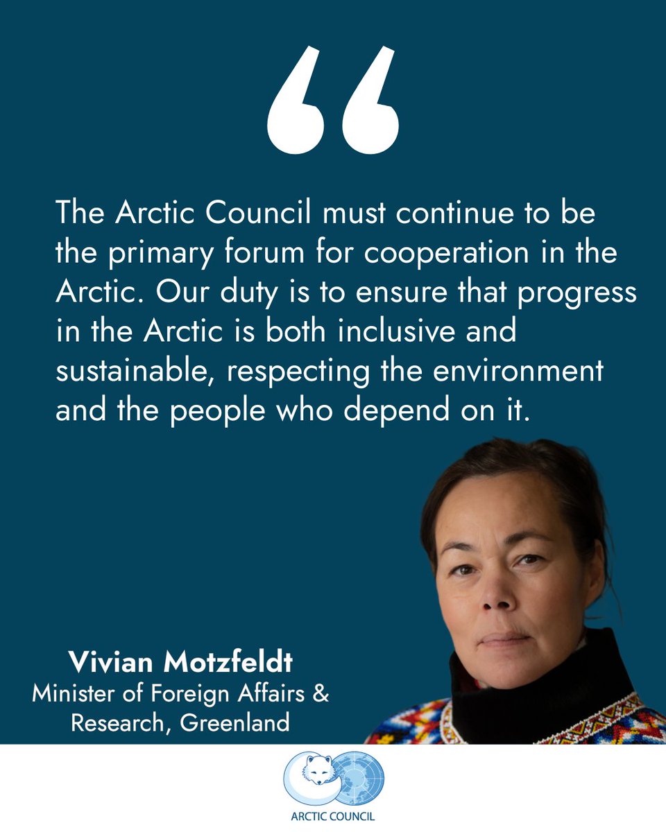 Arctic Council (@arcticcouncil) on Twitter photo After the 14th meeting of the Arctic Council, outgoing and incoming Chairs of the Arctic Council held a press conference. <a href="/EspenBarthEide/">Espen Barth Eide</a> summarized Norway's Chairship 2023-2025 before handing the gavel Vivian Motzfeldt, who shared <a href="/KoDArctic/">Kingdom of Denmark in Arctic Council</a>'s priorities during its Chairship. After the 14th meeting of the Arctic Council, outgoing and incoming Chairs of the Arctic Council held a press conference. <a href="/EspenBarthEide/">Espen Barth Eide</a> summarized Norway's Chairship 2023-2025 before handing the gavel Vivian Motzfeldt, who shared <a href="/KoDArctic/">Kingdom of Denmark in Arctic Council</a>'s priorities during its Chairship.
