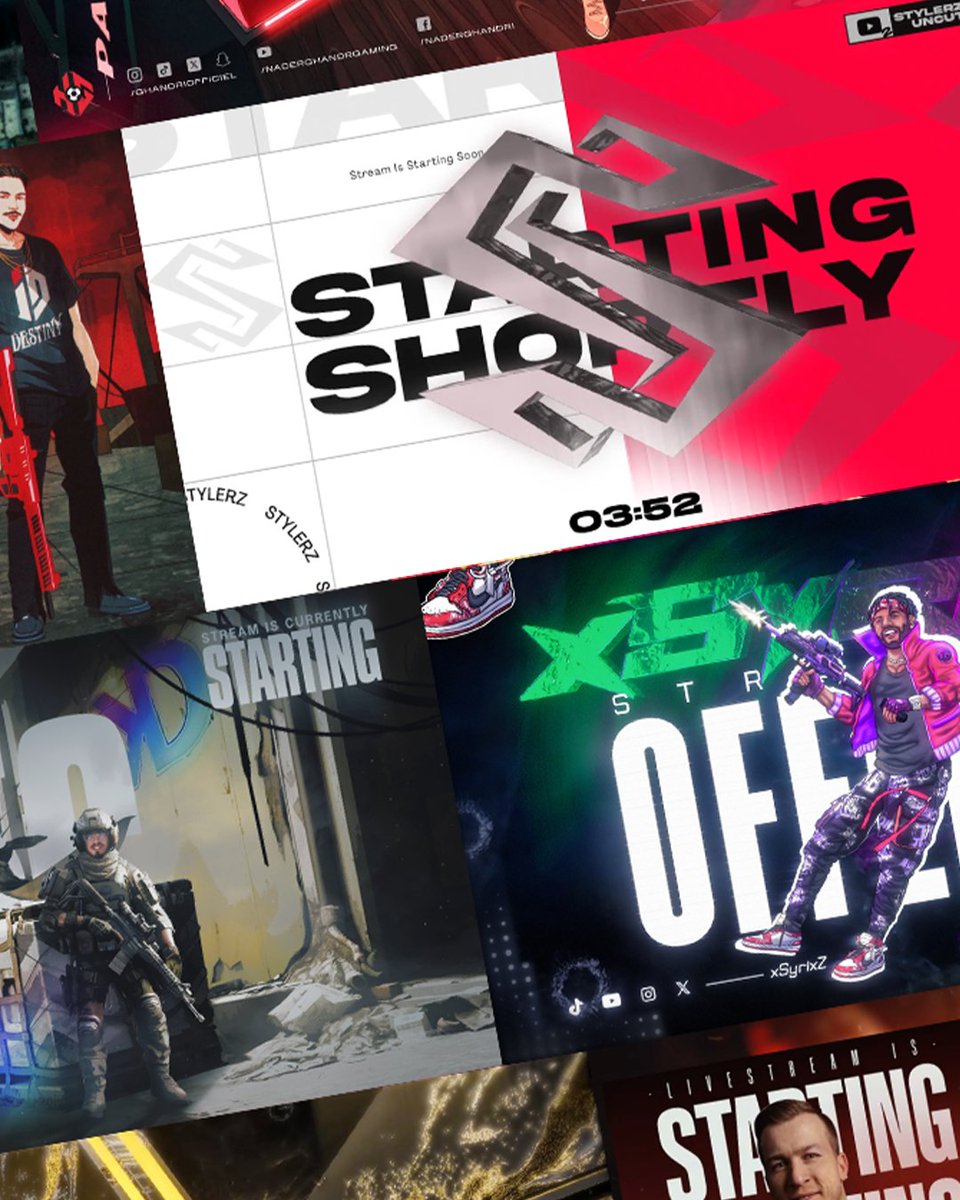 Just released a collection of stream packs that I had the honor of making for on Behance!