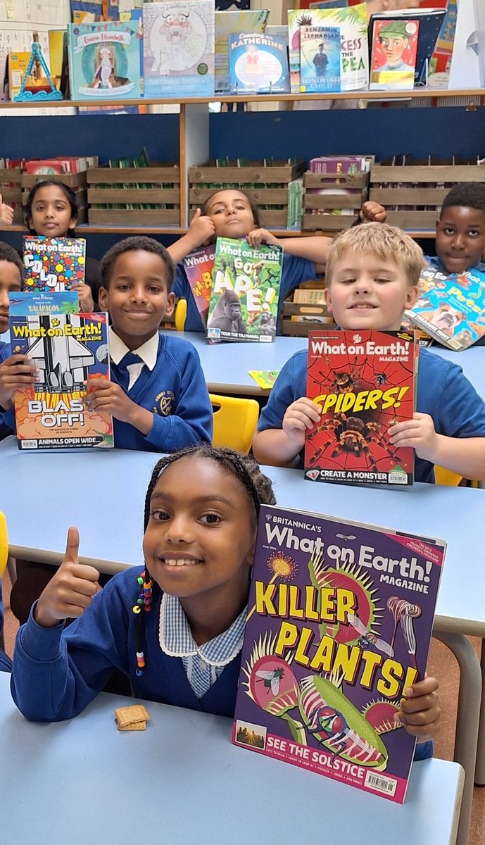 🧡 Abbey Catholic School 🧡 (@abbeyprimary) on Twitter photo #Y4 absolutely love these <a href="/whatonearthbook/">What on Earth! Books</a> magazines. Full of interesting facts that created lots of great conversations! <a href="/BritannicaBooks/">Britannica Books</a> <a href="/readingagency/">The Reading Agency</a> #reading 📚🤗 #Y4 absolutely love these <a href="/whatonearthbook/">What on Earth! Books</a> magazines. Full of interesting facts that created lots of great conversations! <a href="/BritannicaBooks/">Britannica Books</a> <a href="/readingagency/">The Reading Agency</a> #reading 📚🤗