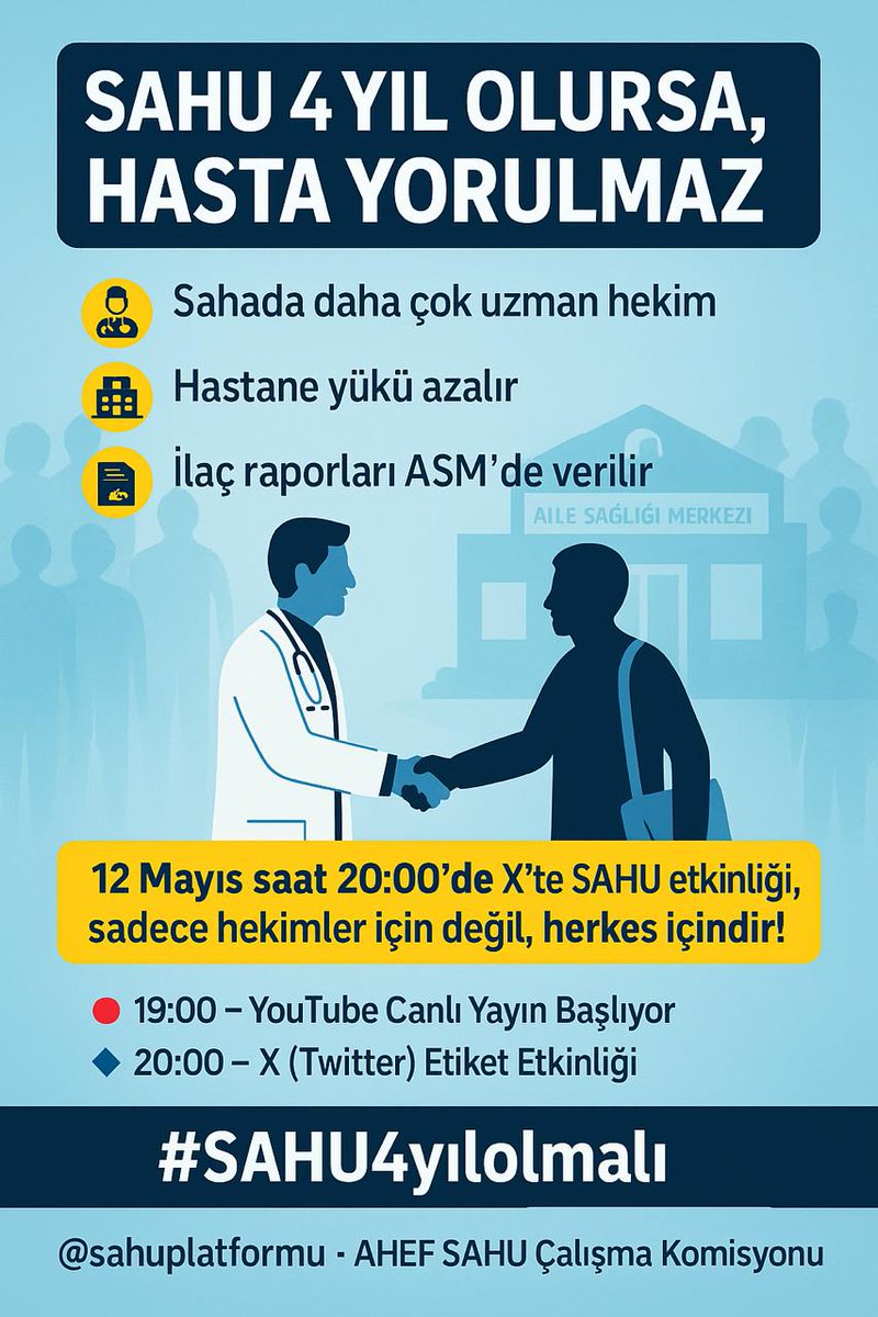 #SAHU4yılolmalı çünkü 6+2 Yıl 8 Yıl Uzmanlık Süresi Dünyanın hiç bir ülkesinde yok .