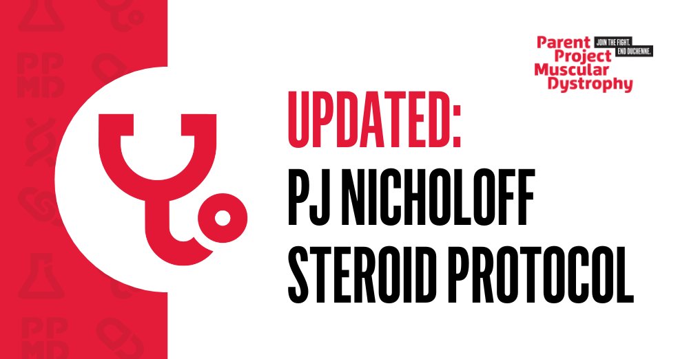 PPMD, in partnership with the OPTIMIZE DMD Consortium, is proud to announce the publication of the updated version of the PJ Nicholoff Steroid Protocol! Learn more, download PJ’s Protocol, and share it with your care team: parentprojectmd.org/pj