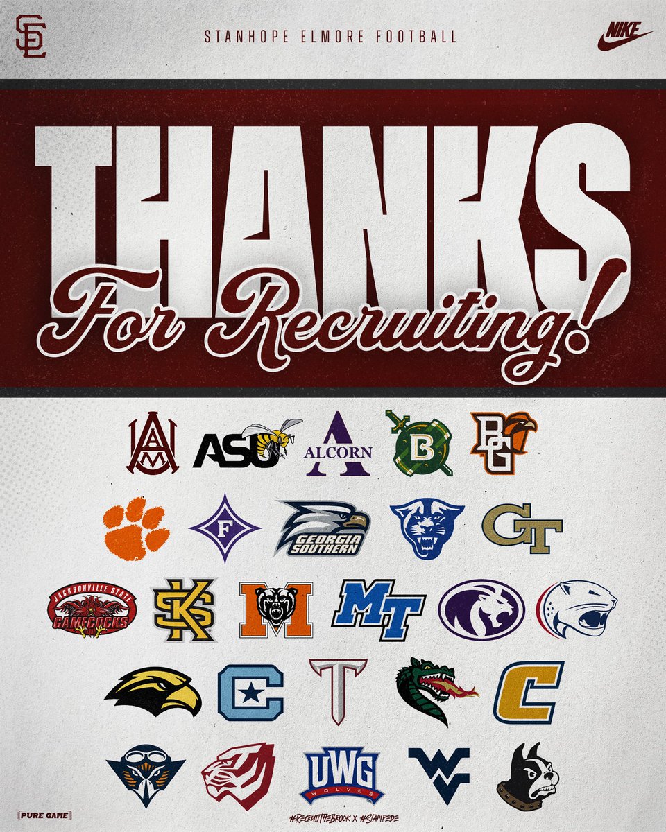 Last week was a busy week of a football on the SE campus! We would like to that all of the schools and coaches that came by to check out our guys! 
#RecruitTheBrook
