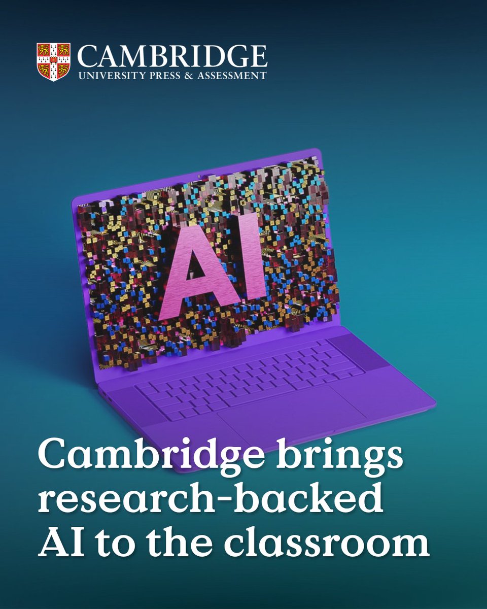 CambPressAssess's tweet image. Cambridge is developing AI-powered initiatives to support teachers around the world. 🧑💻
We're exploring #AIinEducation, and we do it in a safe, ethical, and sustainable way—always with people at the heart of it.
🔗 Read more: cambrid.ge/3SuRUjt
#ShapingAIForEveryone