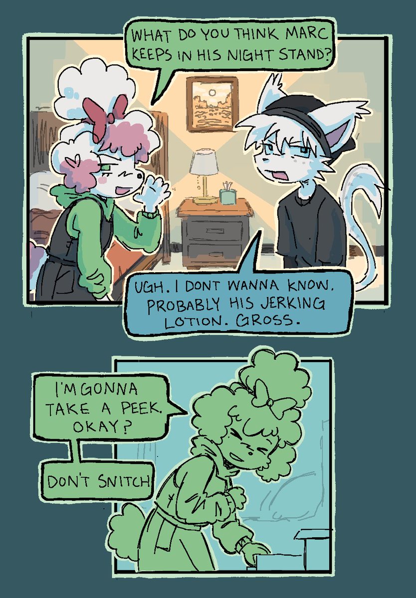 axxaryllis_art's tweet image. drawer. content warning for suicide note or something idk who even gaf #oc #furry #comic #art