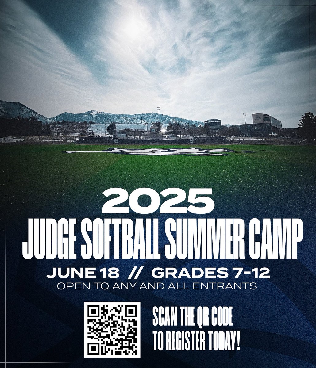 Join us for the 2025 Judge Softball Summer Camp on June 18th, 2025.

Link for information and to register for camp is in Bio!

Judge Softball Camps are open to any and all.