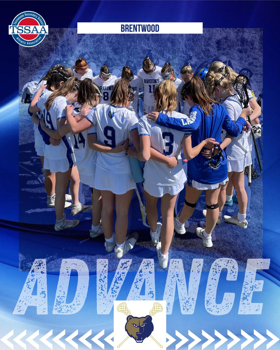 The Brentwood Bruins Girls Lacrosse team is headed to the TSSAA Division 1-AA Championship game!!!  Let’s go!