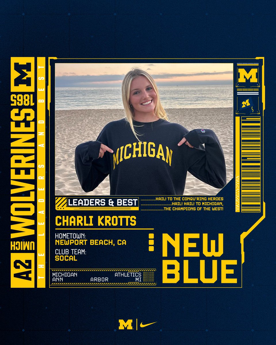 New Blue! 〽️

Welcome to Ann Arbor, Charli! #GoBlue