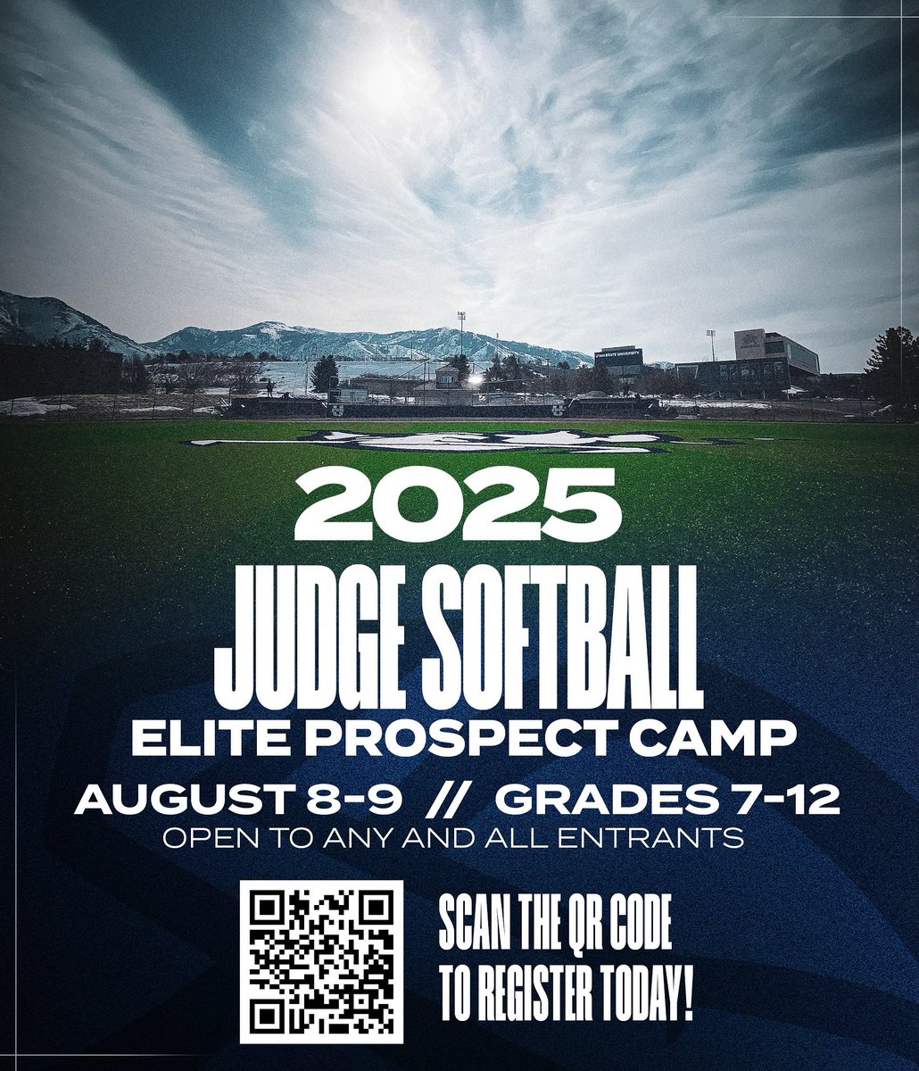 Join us for the 2025 Judge Softball Elite Prospect Camp on August 8-9, 2025! 

Link for information and to register for camp is in Bio!

Judge Softball Camps are open to any and all.