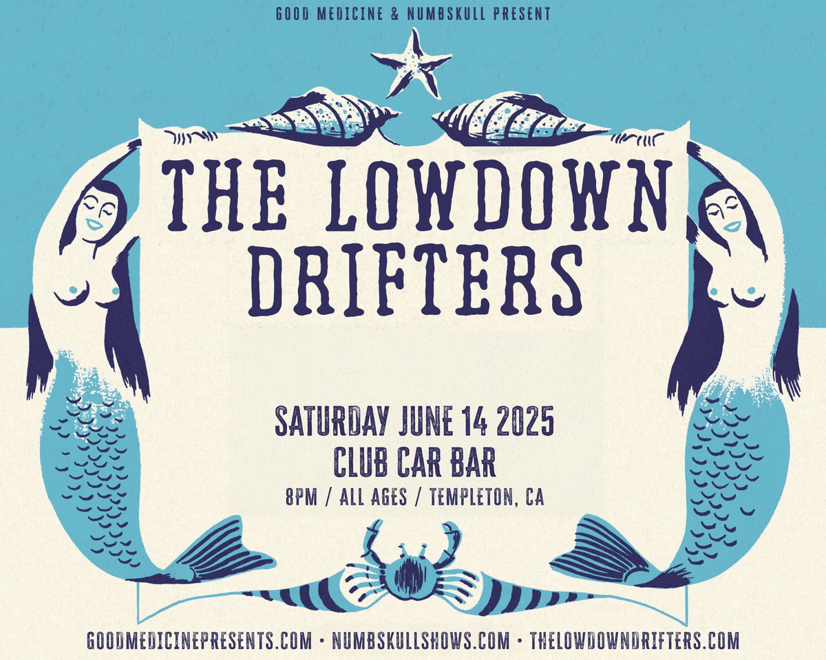 Good Medicine (@goodmedicine805) on Twitter photo JUST ANNOUNCED - <a href="/lowdowndrifters/">The Lowdown Drifters</a> at #ClubCarBar June 14th! Tickets on sale now: tickets.goodmedicinepresents.com/e/lowdown-drif…
<a href="/NumbskullShows/">Numbskull Shows</a> #goodmedicine #templeton JUST ANNOUNCED - <a href="/lowdowndrifters/">The Lowdown Drifters</a> at #ClubCarBar June 14th! Tickets on sale now: tickets.goodmedicinepresents.com/e/lowdown-drif…
<a href="/NumbskullShows/">Numbskull Shows</a> #goodmedicine #templeton