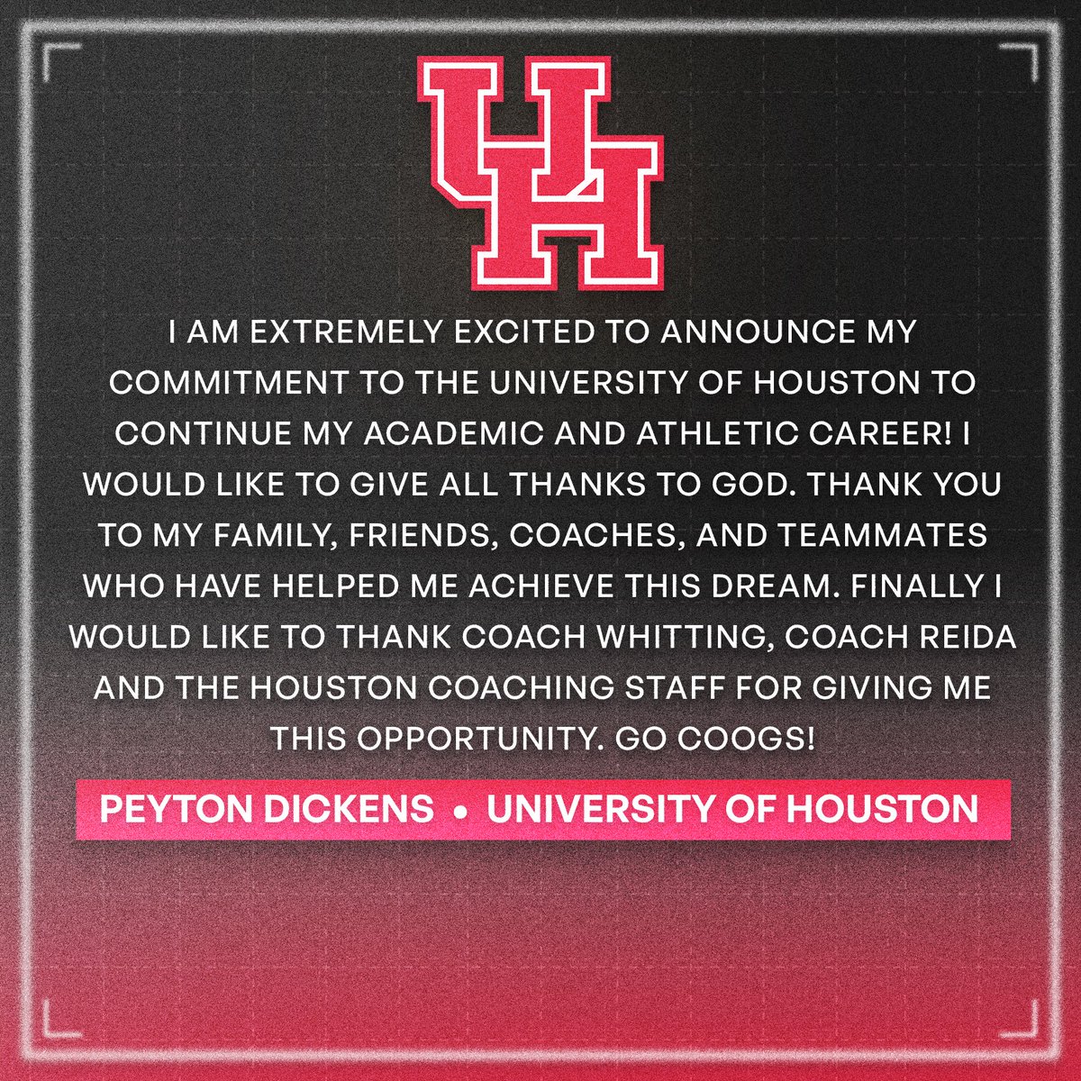 Go coogs!#commited