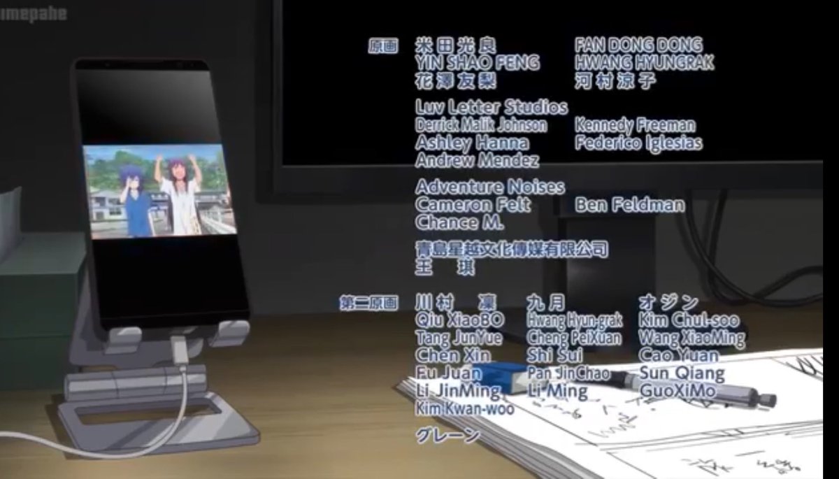 Was able to participate on “Zatsutabi-That Journey” episode 06 doing LO. Thank you again <a href="/kenzyxart/">Kennedy Freeman~ AnimeNYC</a> for bringing me on. 

「ザツタビ-その旅」第06話に参加し、LOを担当しました。再び参加させてくれた<a href="/kenzyxart/">Kennedy Freeman~ AnimeNYC</a>に感謝します。
#2Danimation #二原