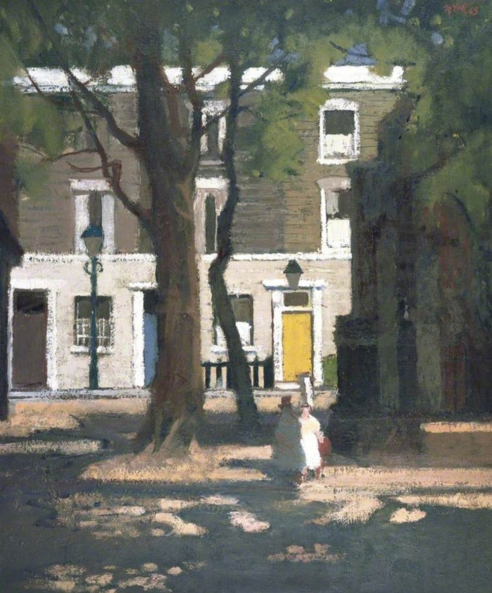 'A Corner in Chelsea.' (c1950s) Charles McCall's work has a strong sense of colour, painterliness, and an awareness of French influences. In 1938, he had the unusual distinction of being made a Fellow of Edinburgh College of Art at the age of 31.